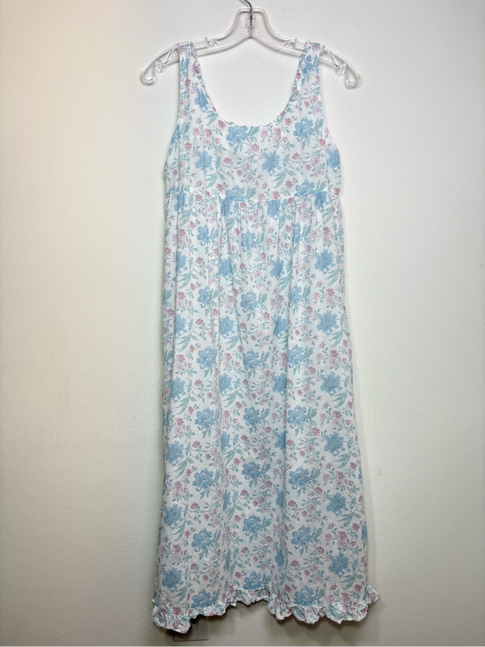 LAURA ASHLEY Vintage Floral Nightgown Slip Dress Cotton Like New Small S - Picture 7 of 15